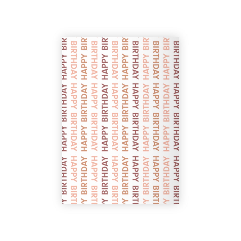 Meraki Paper - Happy Birthday Wrapping Paper Roll - Red &amp; Pink - 28x39