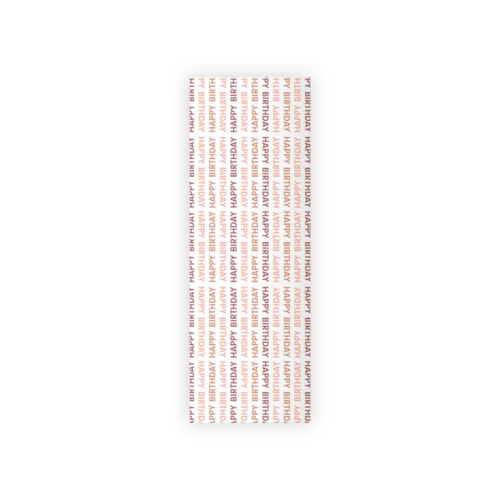 Meraki Paper - Happy Birthday Wrapping Paper Roll - Red &amp; Pink - 28x79