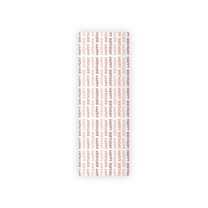 Meraki Paper - Happy Birthday Wrapping Paper Roll - Red & Pink - 28x79