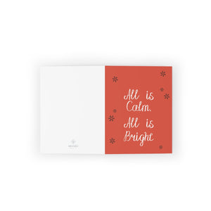Meraki Paper - Holiday Greeting Cards - All is Bright - Flat View