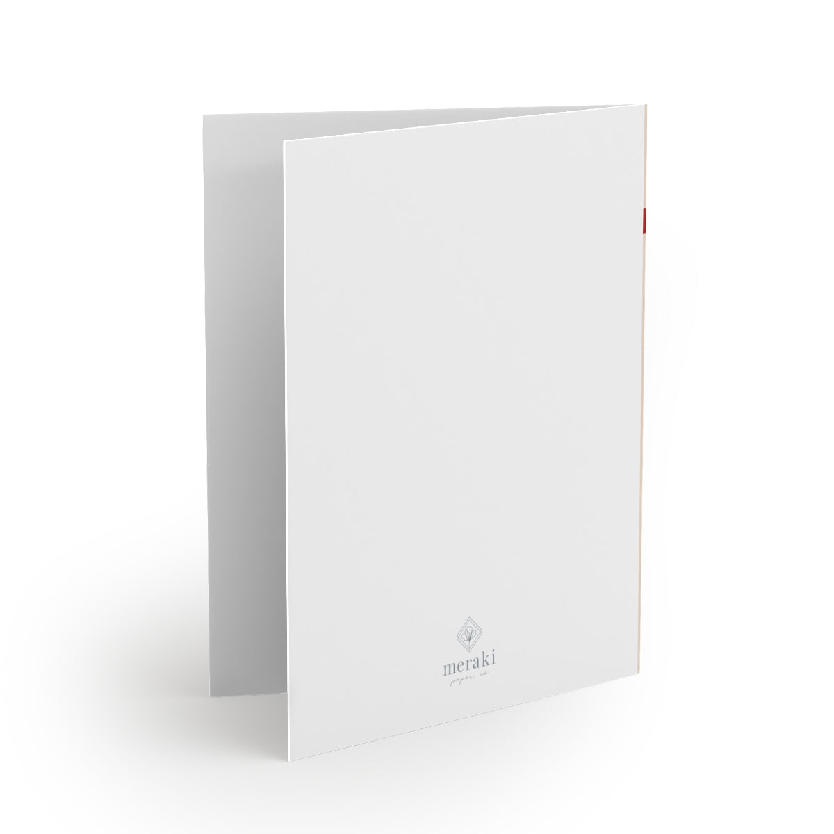 Meraki Paper - Holiday Greeting Cards - Christmas Bells - Back View