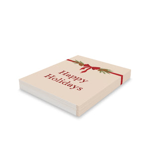 Meraki Paper - Holiday Greeting Cards - Christmas Bow - Pack of 24