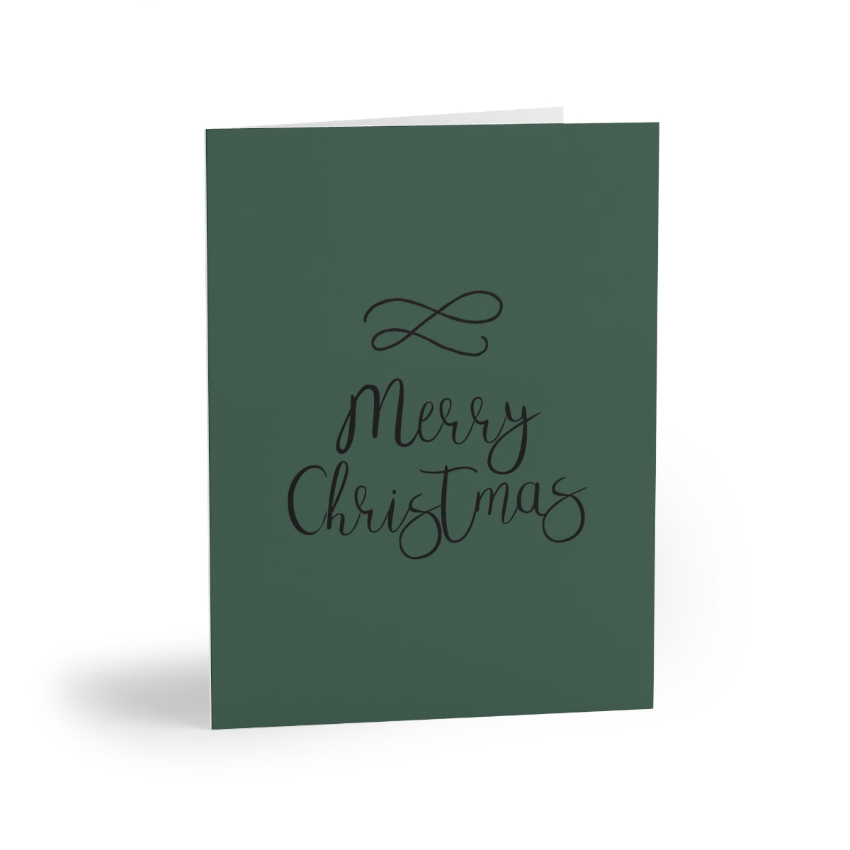 Meraki Paper - Holiday Greeting Cards - Cursive Merry Christmas - Front View