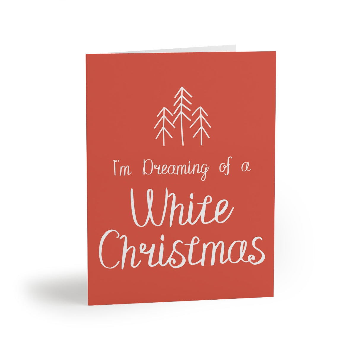 Meraki Paper - Holiday Greeting Cards - Dreaming of a White Christmas - Front View