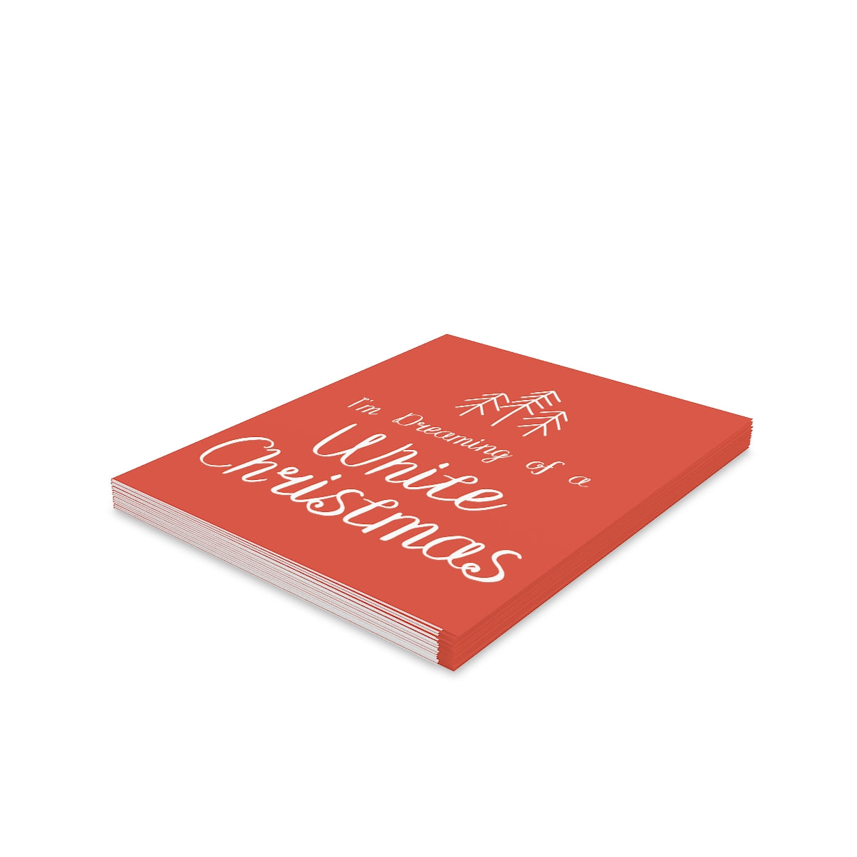 Meraki Paper - Holiday Greeting Cards - Dreaming of a White Christmas - Pack of 16