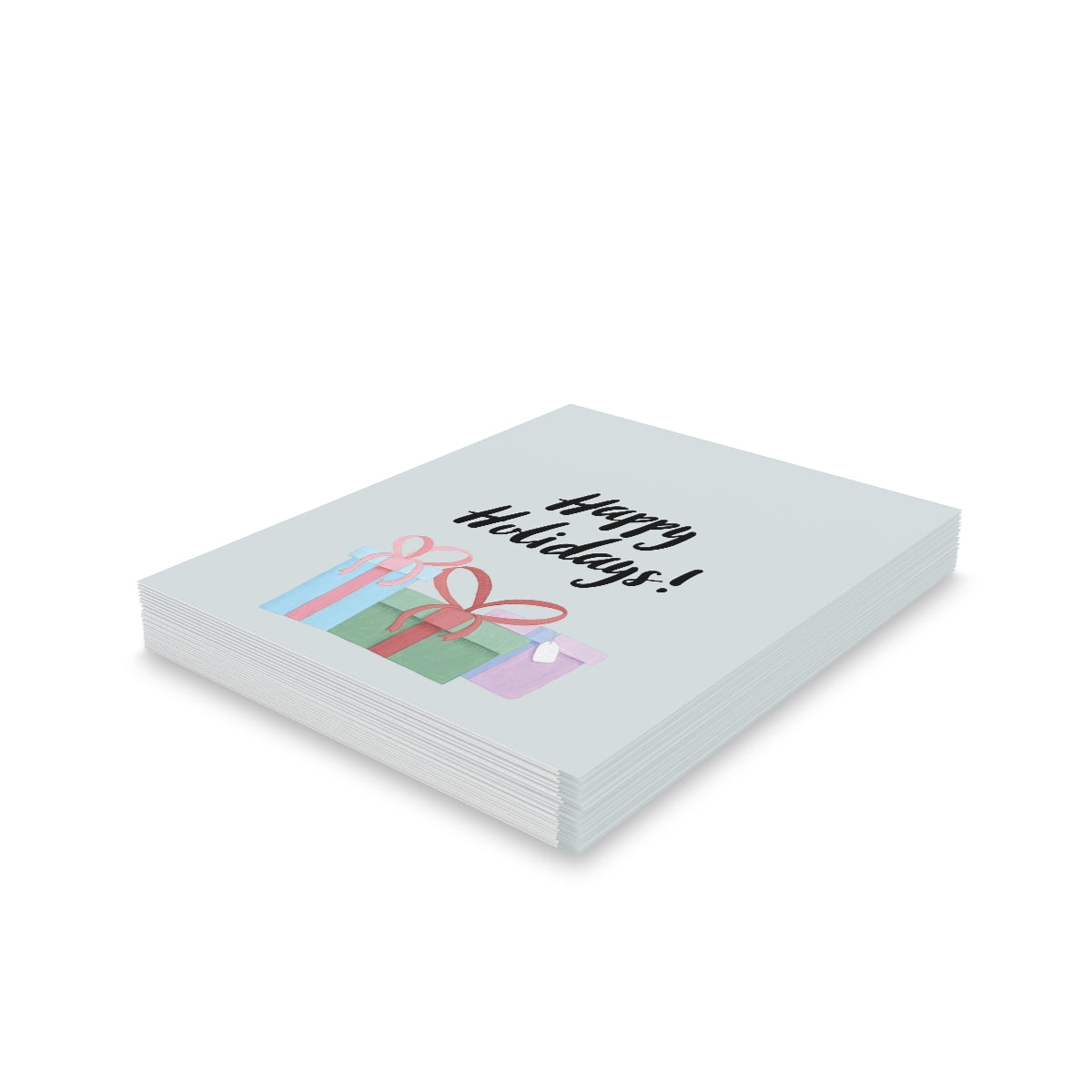 Meraki Paper - Holiday Greeting Cards - Happy Holidays & Presents - Pack of 24