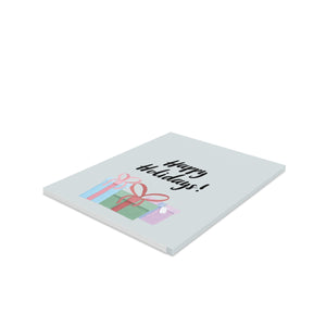 Meraki Paper - Holiday Greeting Cards - Happy Holidays & Presents - Pack of 8