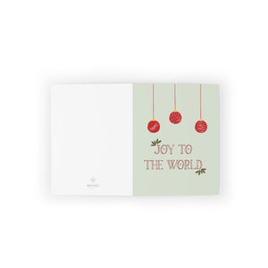 Meraki Paper - Holiday Greeting Cards - Joy to the World - Flat View