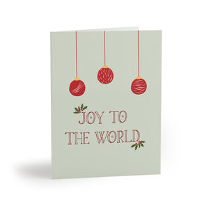 Meraki Paper - Holiday Greeting Cards - Joy to the World - Front View