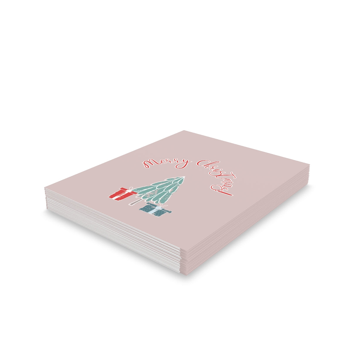 Meraki Paper - Holiday Greeting Cards - Merry Christmas Tree - Pack of 24