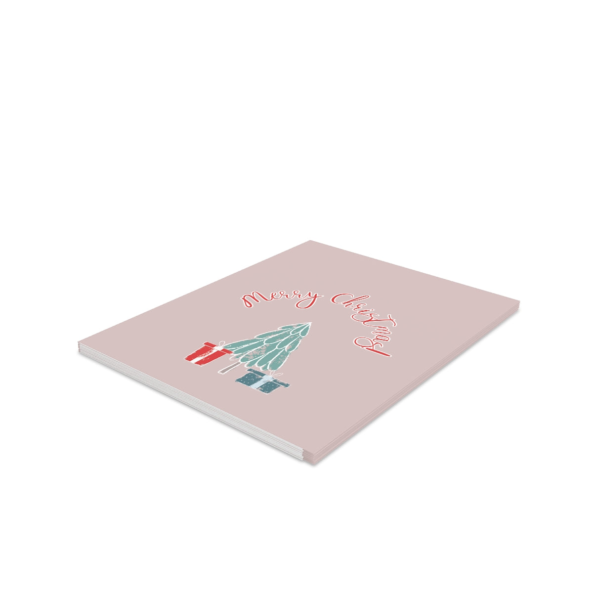 Meraki Paper - Holiday Greeting Cards - Merry Christmas Tree - Pack of 8