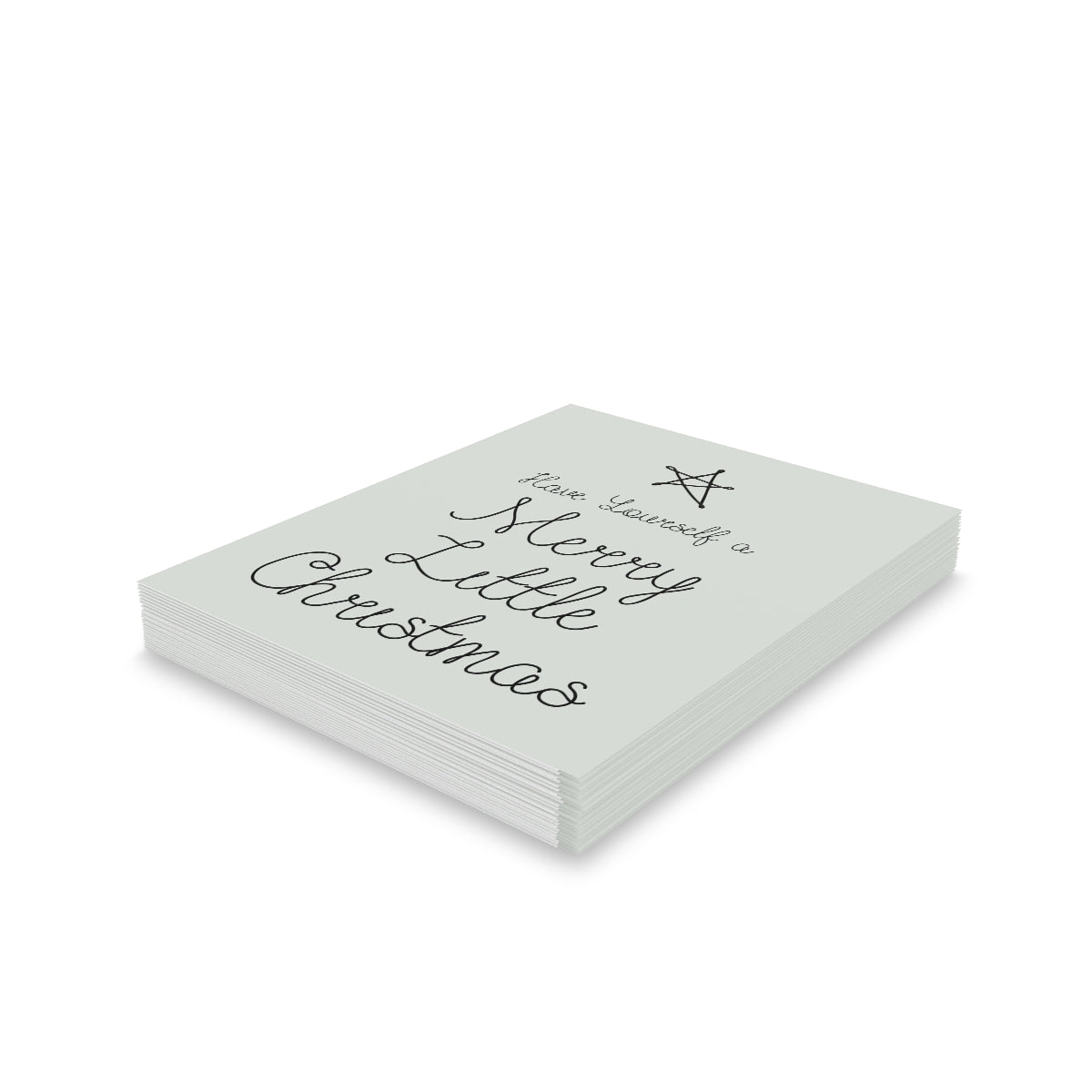 Meraki Paper - Holiday Greeting Cards - Merry Little Christmas - Pack of 24