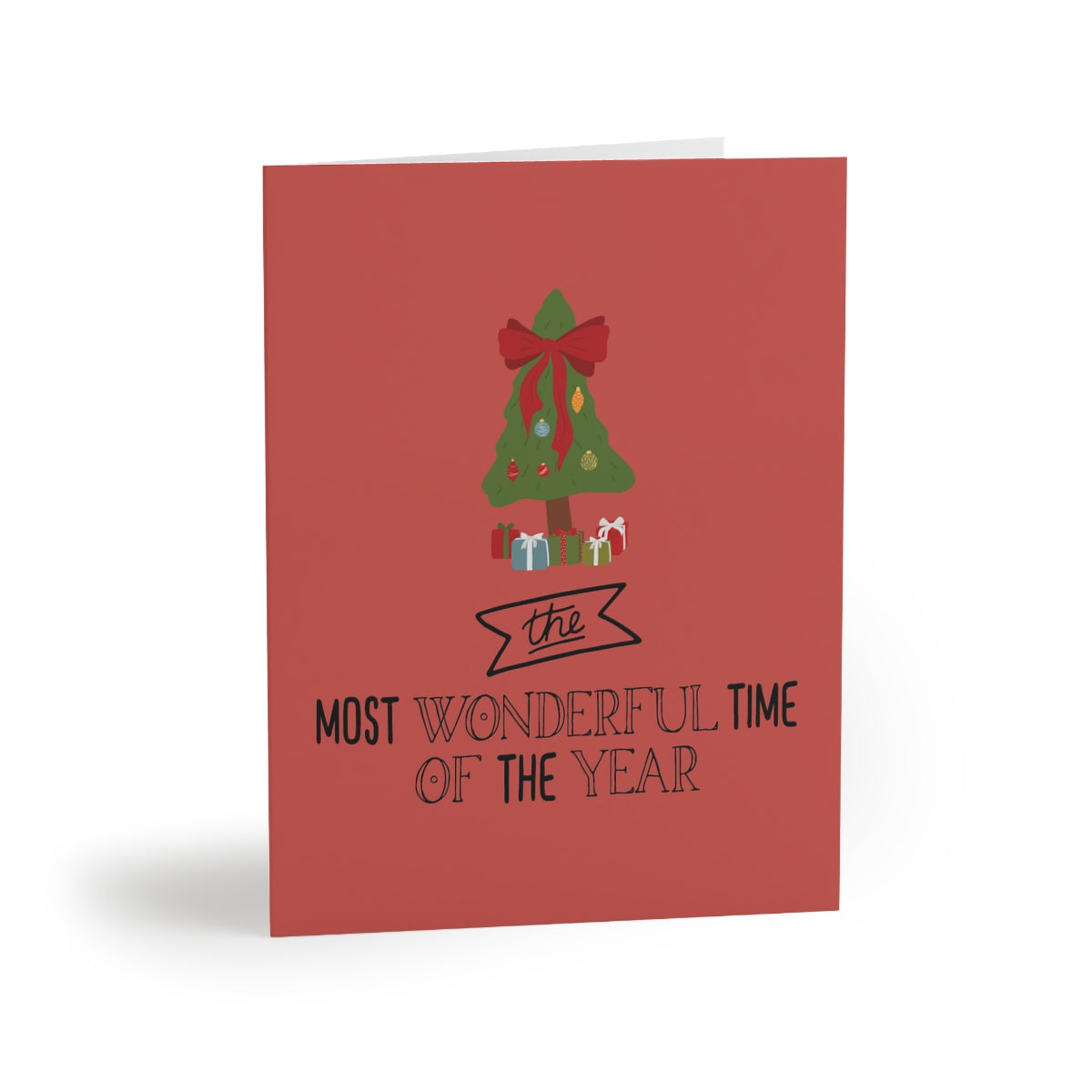 Meraki Paper - Holiday Greeting Cards - Most Wonderful Time of the Year - Front View