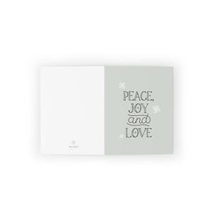 Meraki Paper - Holiday Greeting Cards - Peace, Joy & Love - Flat View