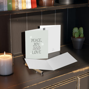 Meraki Paper - Holiday Greeting Cards - Peace, Joy & Love - In Use