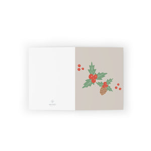 Meraki Paper - Holiday Greeting Cards - Pinecones - Flat View