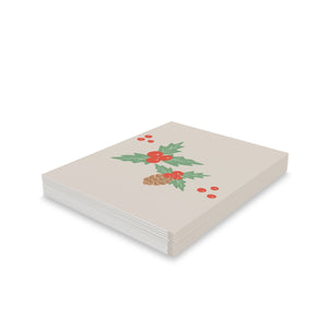 Meraki Paper - Holiday Greeting Cards - Pinecones - Pack of 24