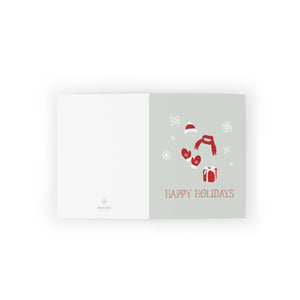 Meraki Paper - Holiday Greeting Cards - Red Happy Holidays - Flat View