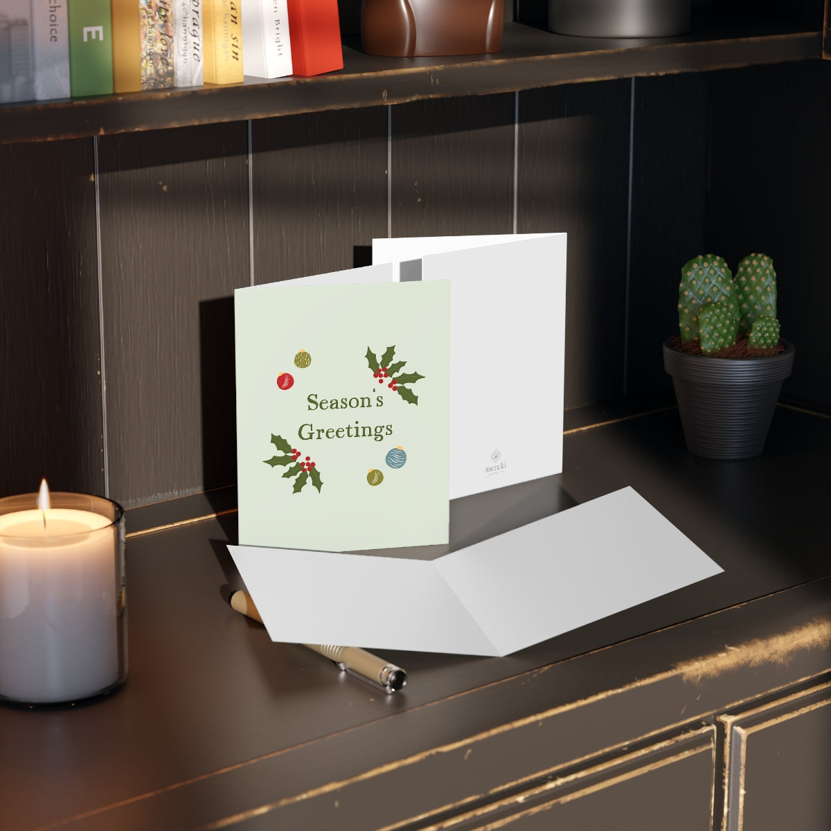 Meraki Paper - Holiday Greeting Cards - Season's Greetings - In Use