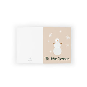 Meraki Paper - Holiday Greeting Cards - Snowman - Flat View