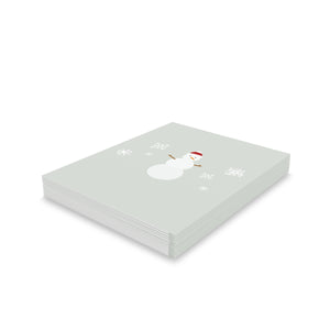 Meraki Paper - Holiday Greeting Cards - Snowman & Snowflakes - Pack of 24