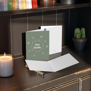 Meraki Paper - Holiday Greeting Cards - Wreath & Snowflakes - In Use