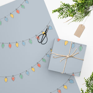Meraki Paper - Holiday Wrapping Paper - Christmas Lights - In Use