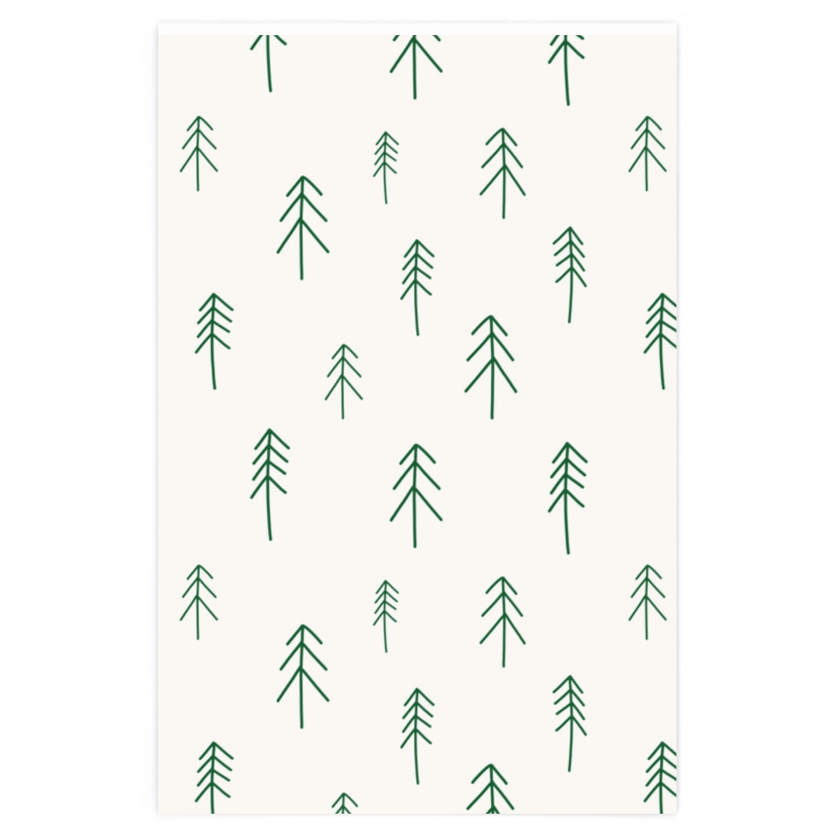 Holiday Wrapping Paper - Evergreen Forest - 24x36