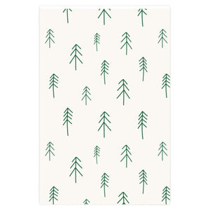Holiday Wrapping Paper - Evergreen Forest - 24x36