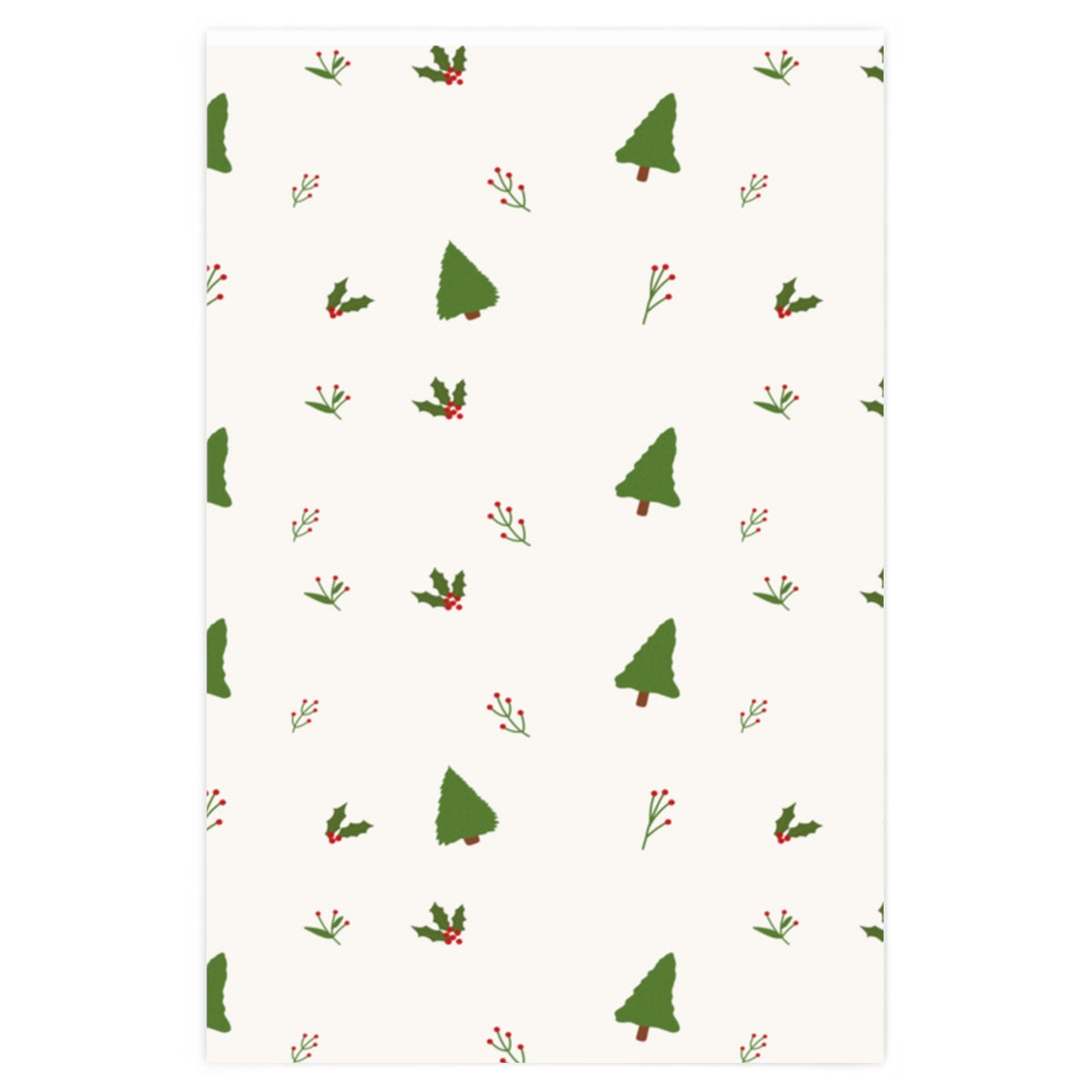 Meraki Paper - Holiday Wrapping Paper - Evergreen Trees - 23x36