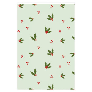 Meraki Paper - Holiday Wrapping Paper - Holly - 24x36