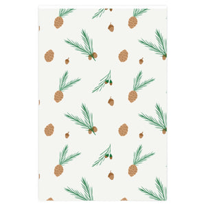 Meraki Paper - Holiday Wrapping Paper - Pinecones - 24x36