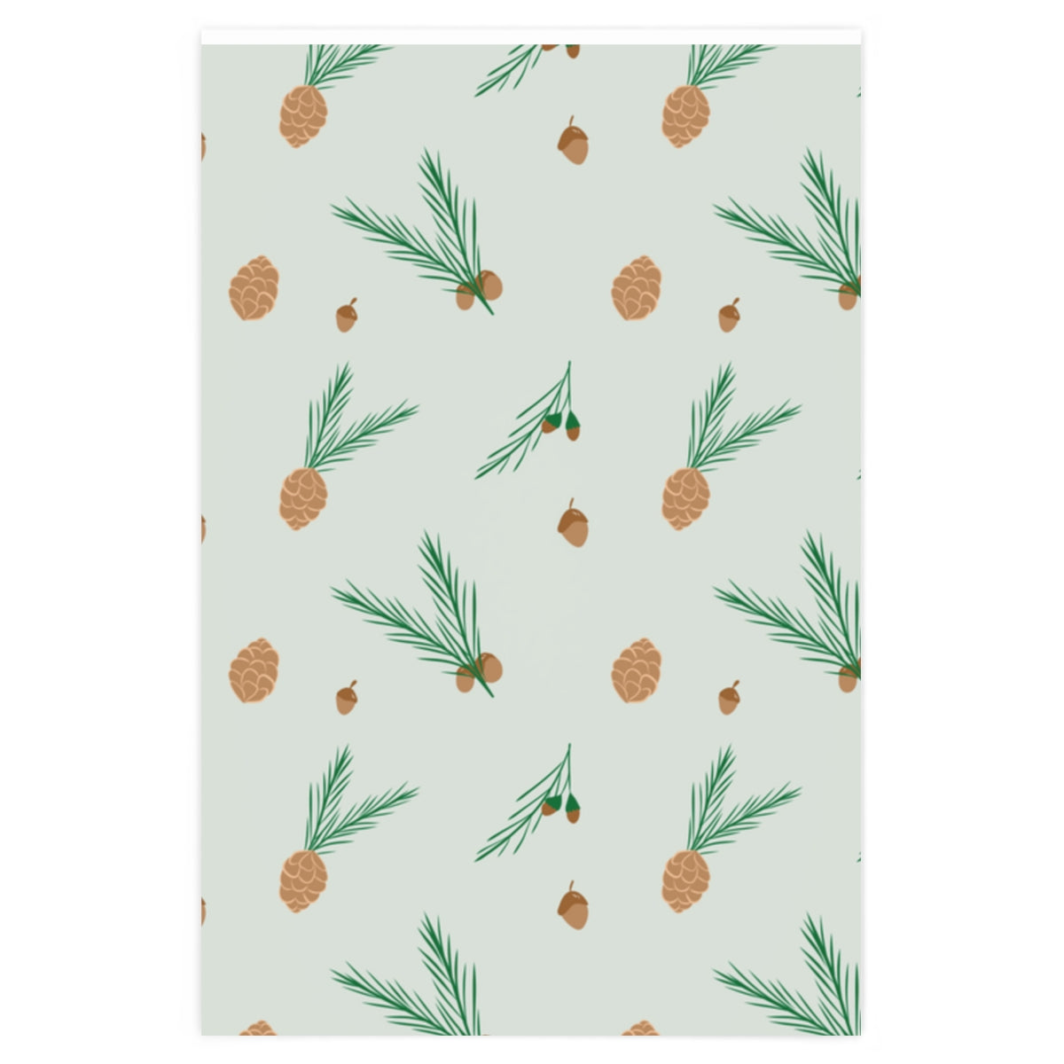 Meraki Paper - Holiday Wrapping Paper - Pinecones &amp; Acorns - 24x36