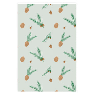 Meraki Paper - Holiday Wrapping Paper - Pinecones & Acorns - 24x36
