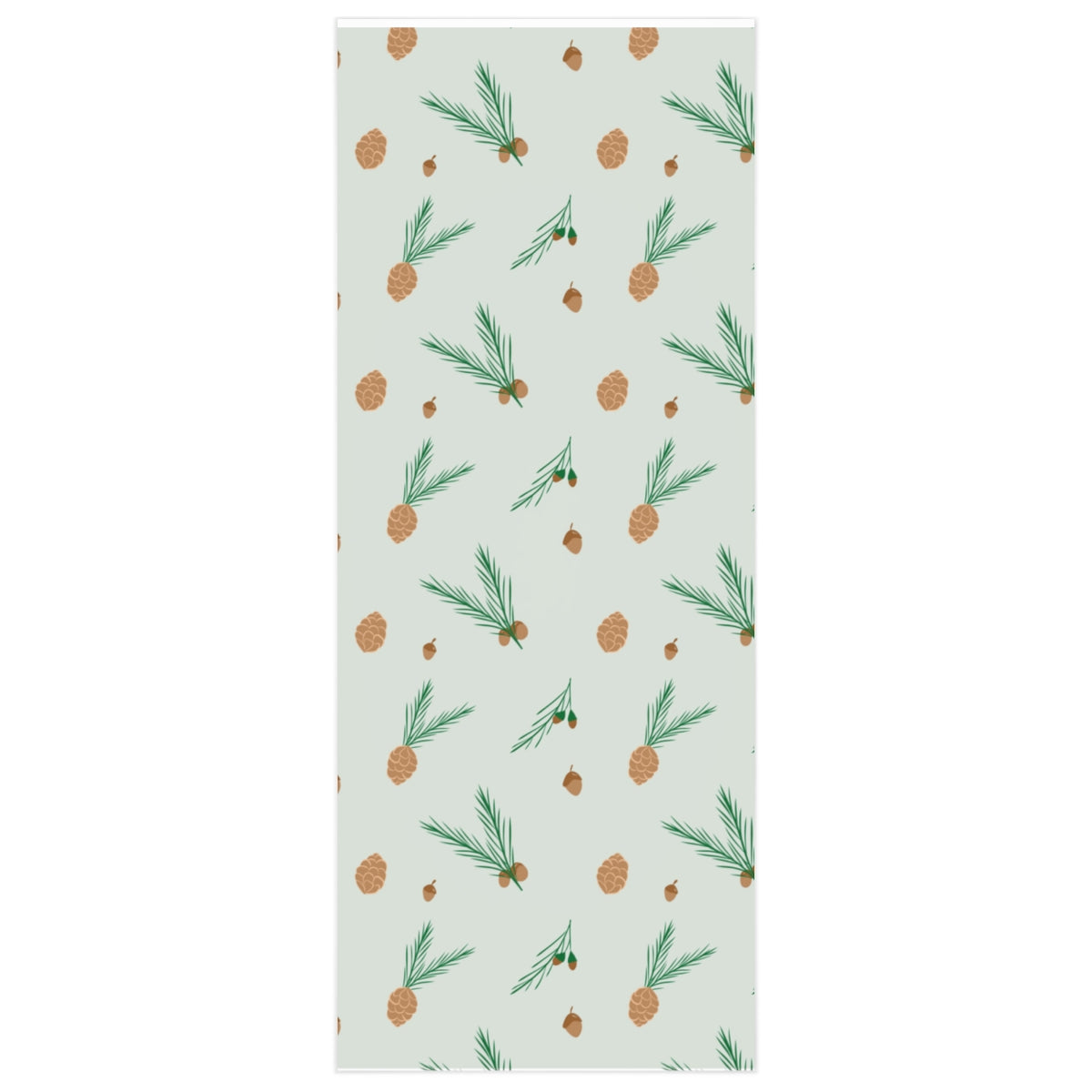 Meraki Paper - Holiday Wrapping Paper - Pinecones &amp; Acorns - 24x60