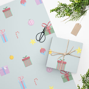 Meraki Paper - Holiday Wrapping Paper - Presents - In Use