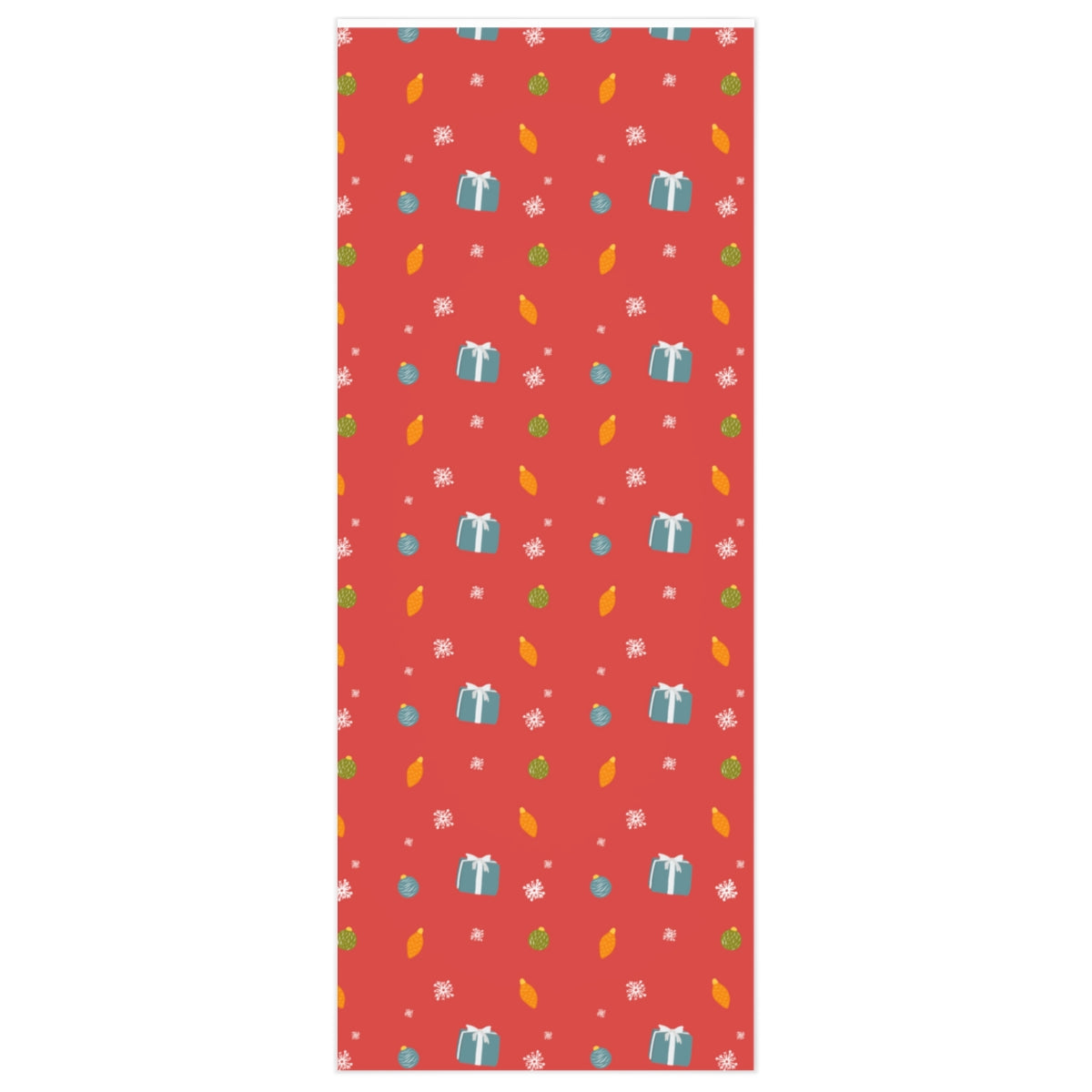Meraki Paper - Holiday Wrapping Paper - Presents &amp; Snowflakes - 24x60