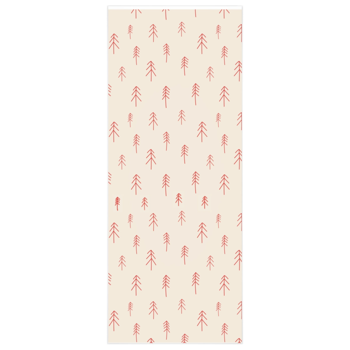Meraki Paper - Holiday Wrapping Paper - Red Evergreens - 23x60