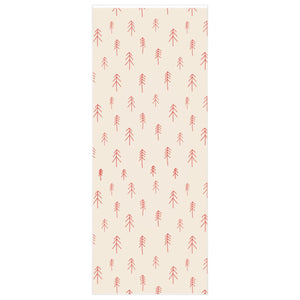 Meraki Paper - Holiday Wrapping Paper - Red Evergreens - 23x60