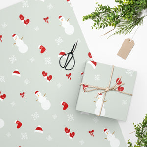 Meraki Paper - Holiday Wrapping Paper - Snowman - In Use