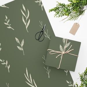 Meraki Paper - Holiday Wrapping Paper - White Garland - In Use