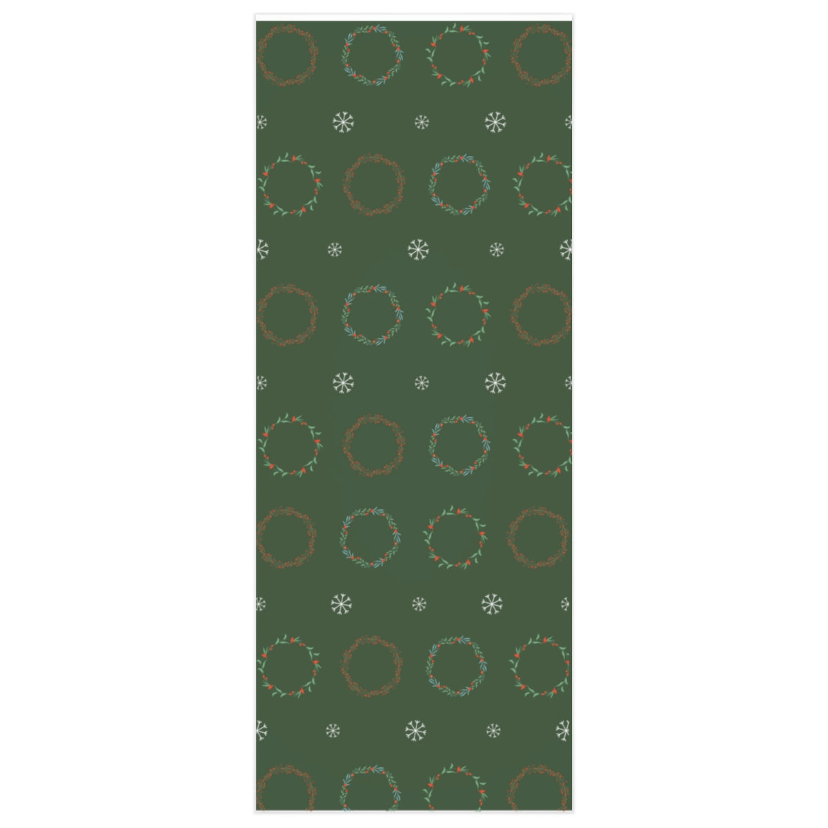 Meraki Paper - Holiday Wrapping Paper - Wreaths - 24x60