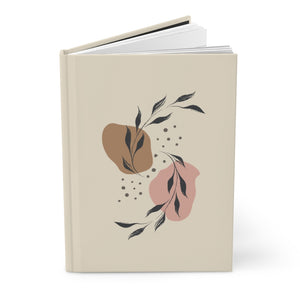 Meraki Paper - Infinity Leaves in Ecru Hardcover Journal - Standing Up