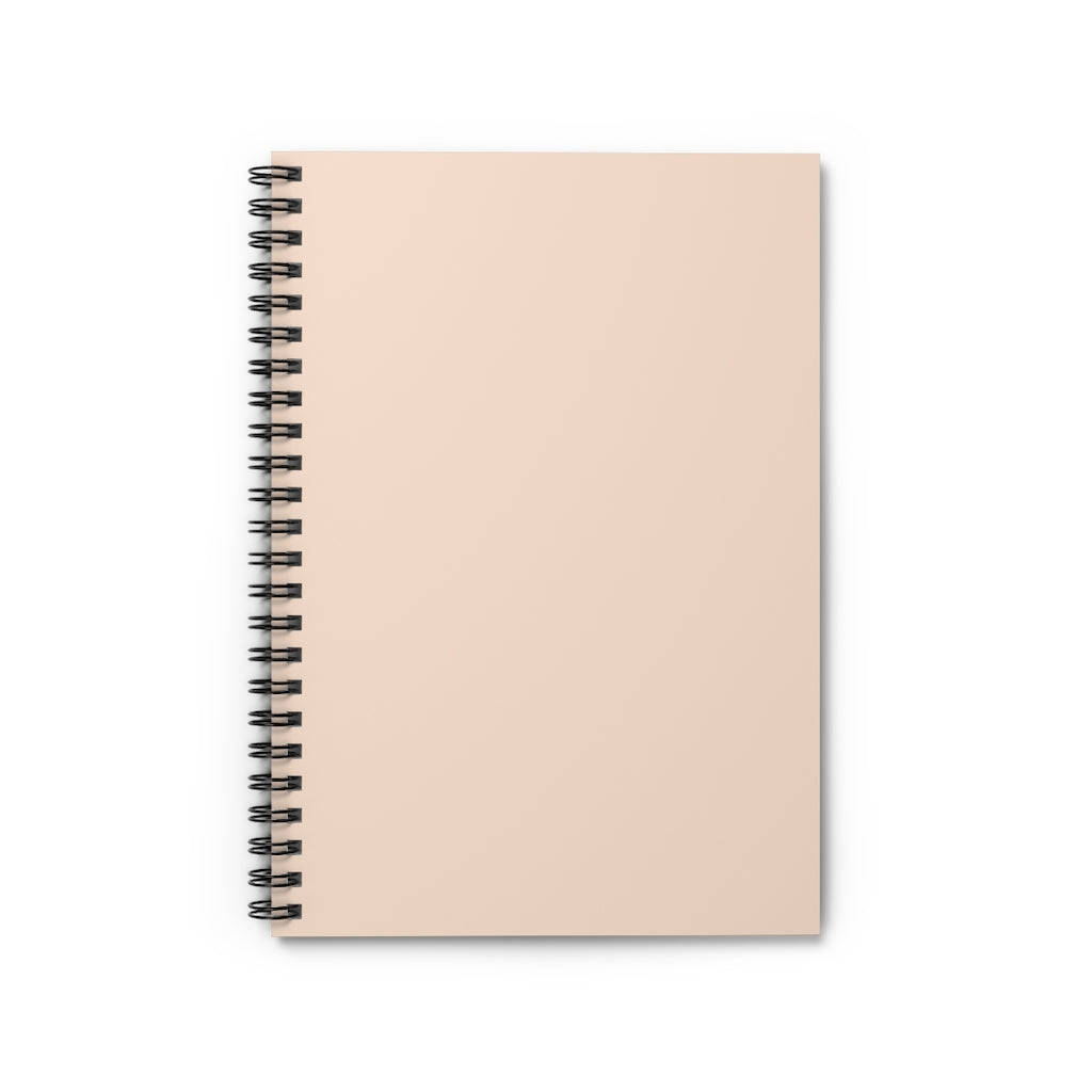 Meraki Paper - Light Salmon Spiral Notebook - Front View