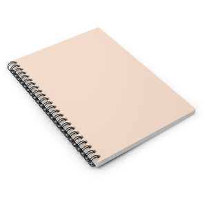 Meraki Paper - Light Salmon Spiral Notebook - Laid Flat