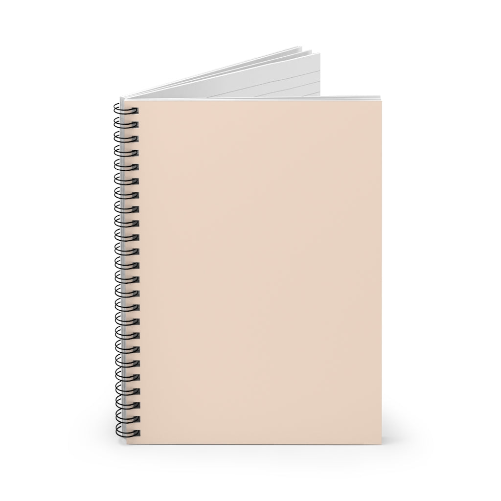 Meraki Paper - Light Salmon Spiral Notebook - Standing Up