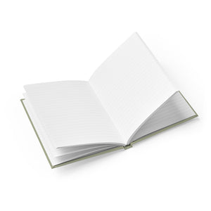 Meraki Paper - Olive Ruled Line Hardcover Journal - Open