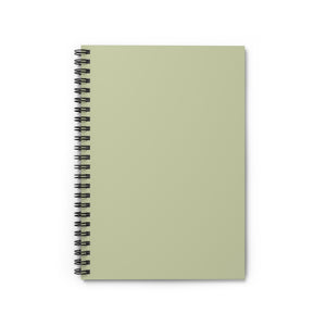 Meraki Paper - Olive Spiral Notebook - Front View