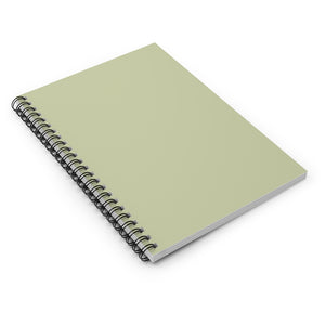 Meraki Paper - Olive Spiral Notebook - Laid Flat