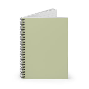 Meraki Paper - Olive Spiral Notebook - Standing Up
